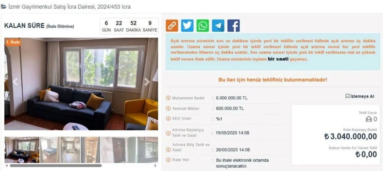Yarı fiyatına ev sahibi olma imkanı! İcralı konut ihaleleri başladı 19
