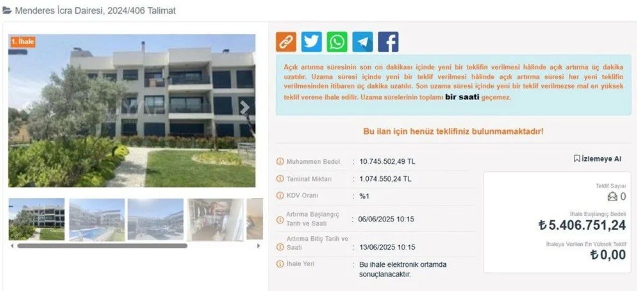Yarı fiyatına ev sahibi olma imkanı! İcralı konut ihaleleri başladı 20
