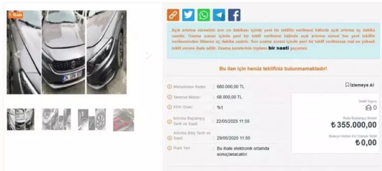 Otomobil almak isteyenler için fırsat alarmı! Hacizli araçlar yarı fiyatına satışta 6