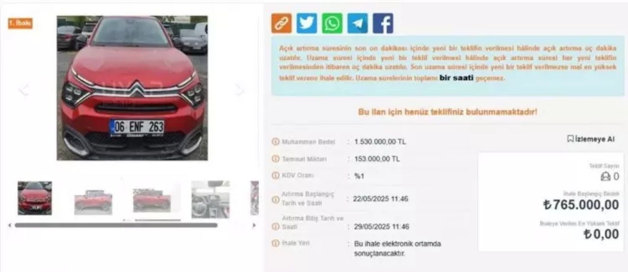 Otomobil almak isteyenler için fırsat alarmı! Hacizli araçlar yarı fiyatına satışta 7
