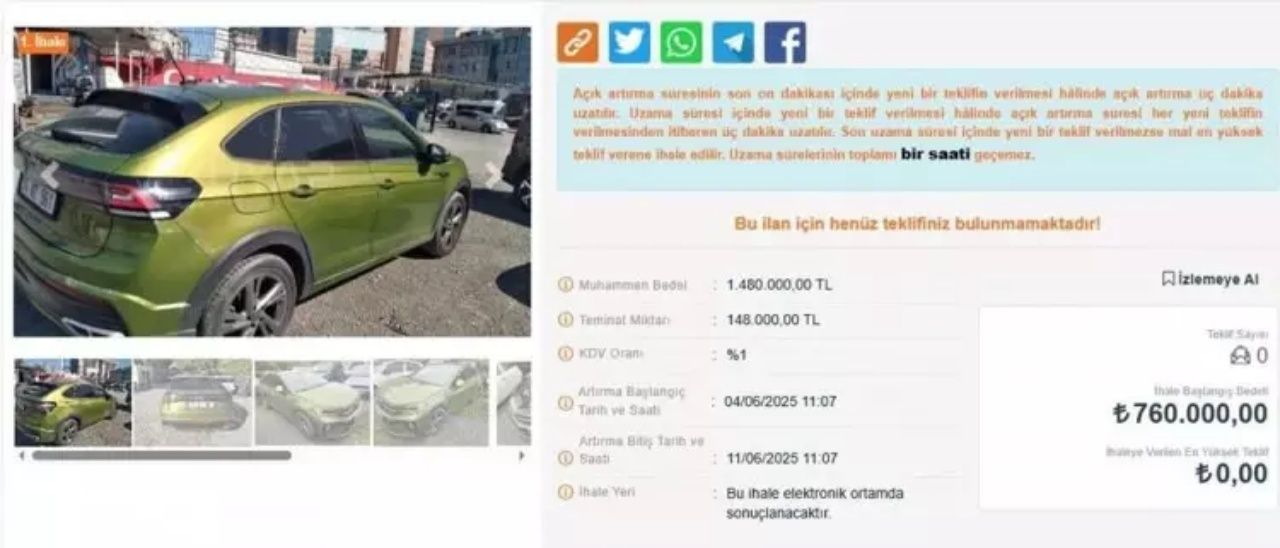 Otomobil almak isteyenler için fırsat alarmı! Hacizli araçlar yarı fiyatına satışta 11