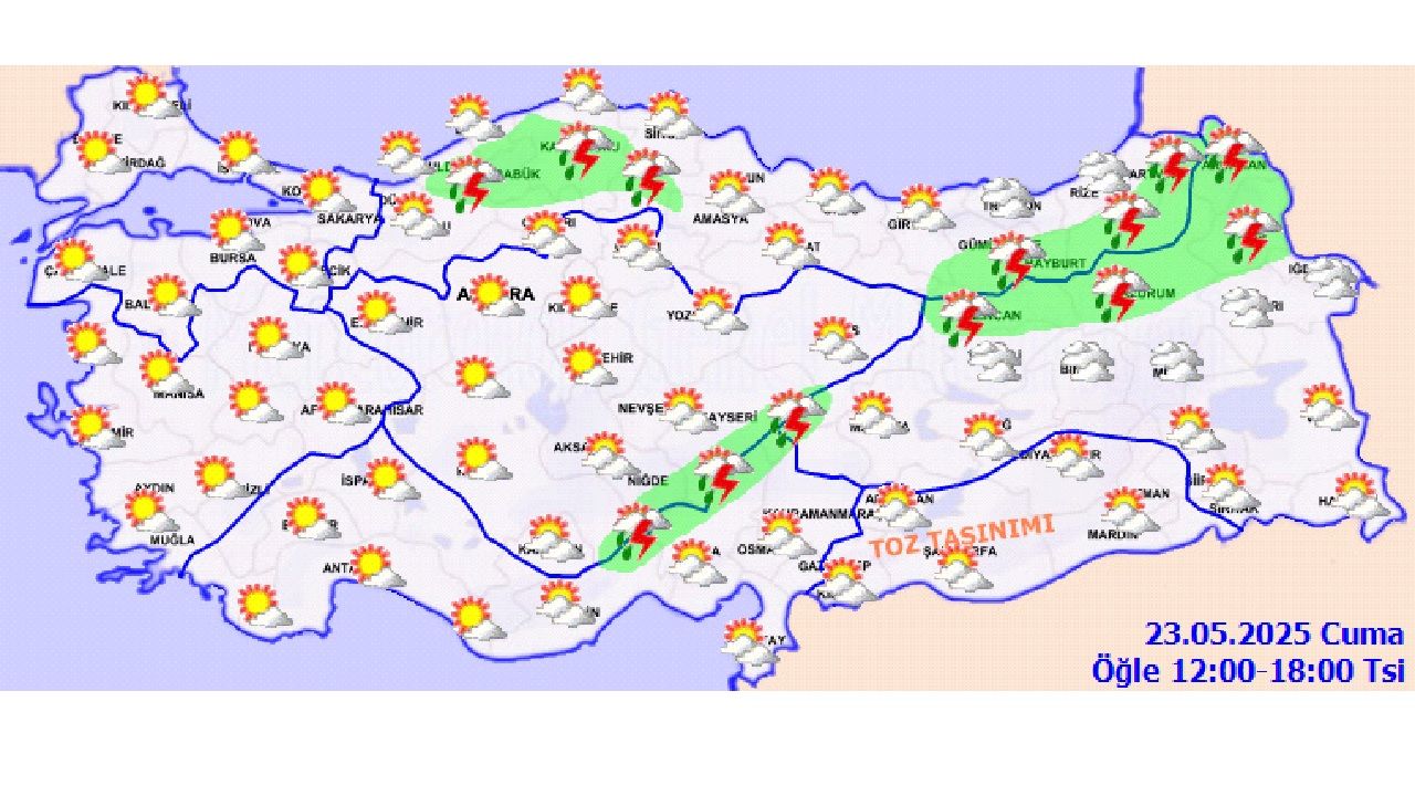 23 Mayıs 2025 Meteoroloji bazı kentler için uyardı! İşte Ankara, İstanbul ve İzmir'de beklenen hava durumu... 4