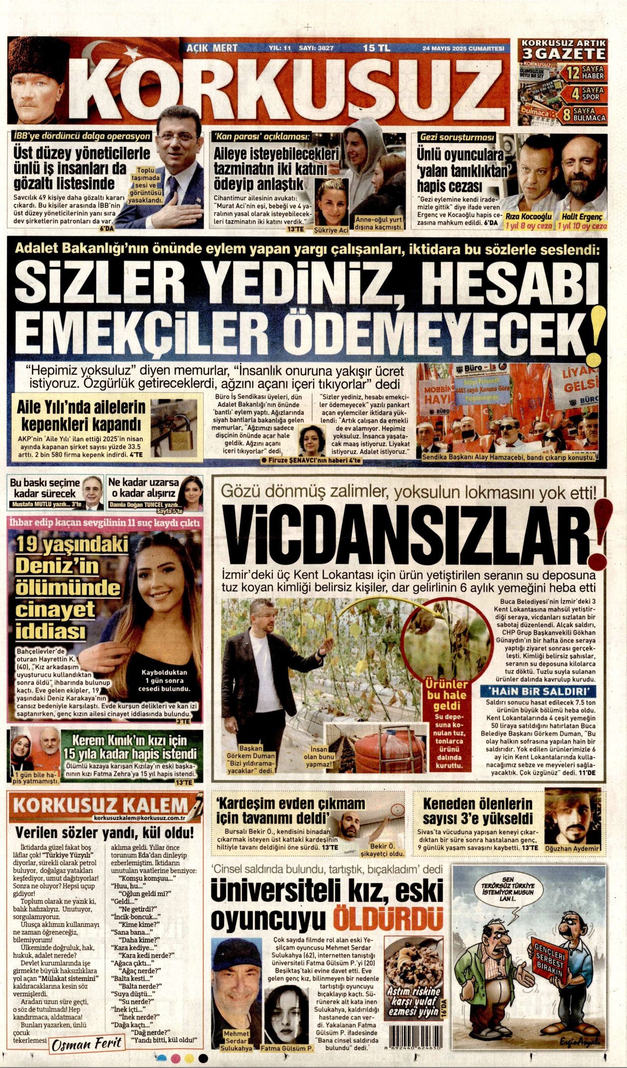 Bu tefeciyle ne işin var? İmamoğlu hisselerini 520 bin dolara devretmiş... Bugünün gazete manşetleri 20