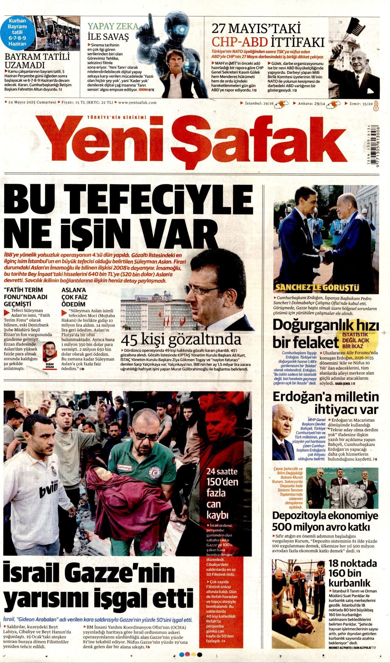 Bu tefeciyle ne işin var? İmamoğlu hisselerini 520 bin dolara devretmiş... Bugünün gazete manşetleri 1