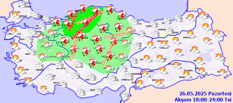 Yağmur, rüzgar, toz fırtınası... Meteoroloji’den çok kuvvetli uyarı: Bugün hava alarmda! 6