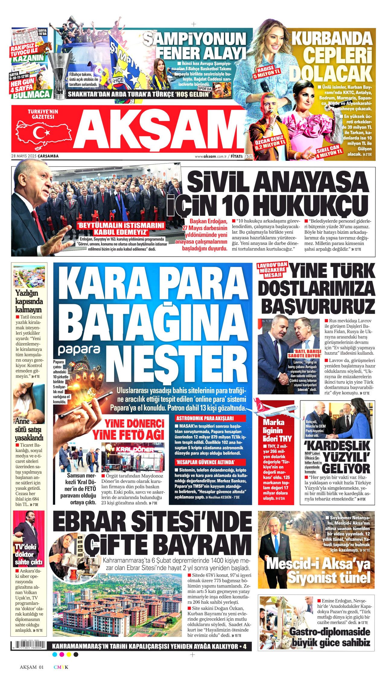 Kırmızı Yalı'dan gözaltına... Papara sahibine çete suçlaması! Bugünün gazete manşetleri... 11