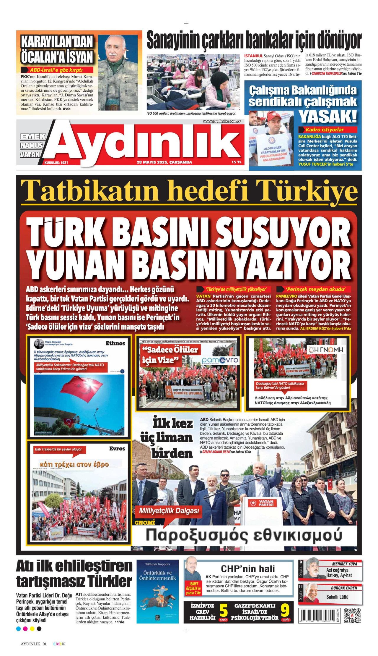 Kırmızı Yalı'dan gözaltına... Papara sahibine çete suçlaması! Bugünün gazete manşetleri... 16