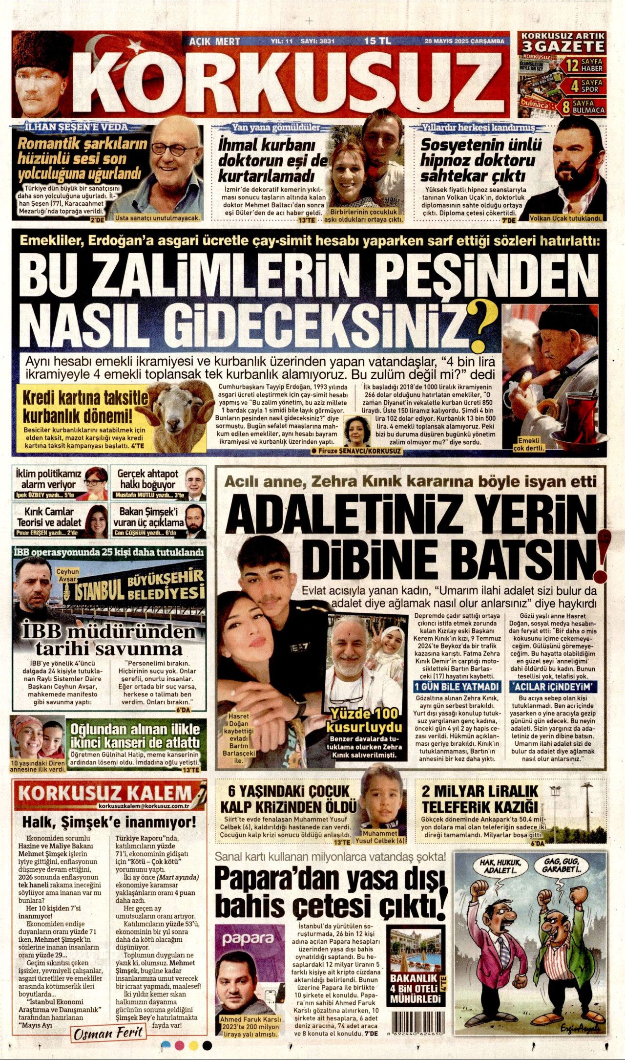 Kırmızı Yalı'dan gözaltına... Papara sahibine çete suçlaması! Bugünün gazete manşetleri... 21