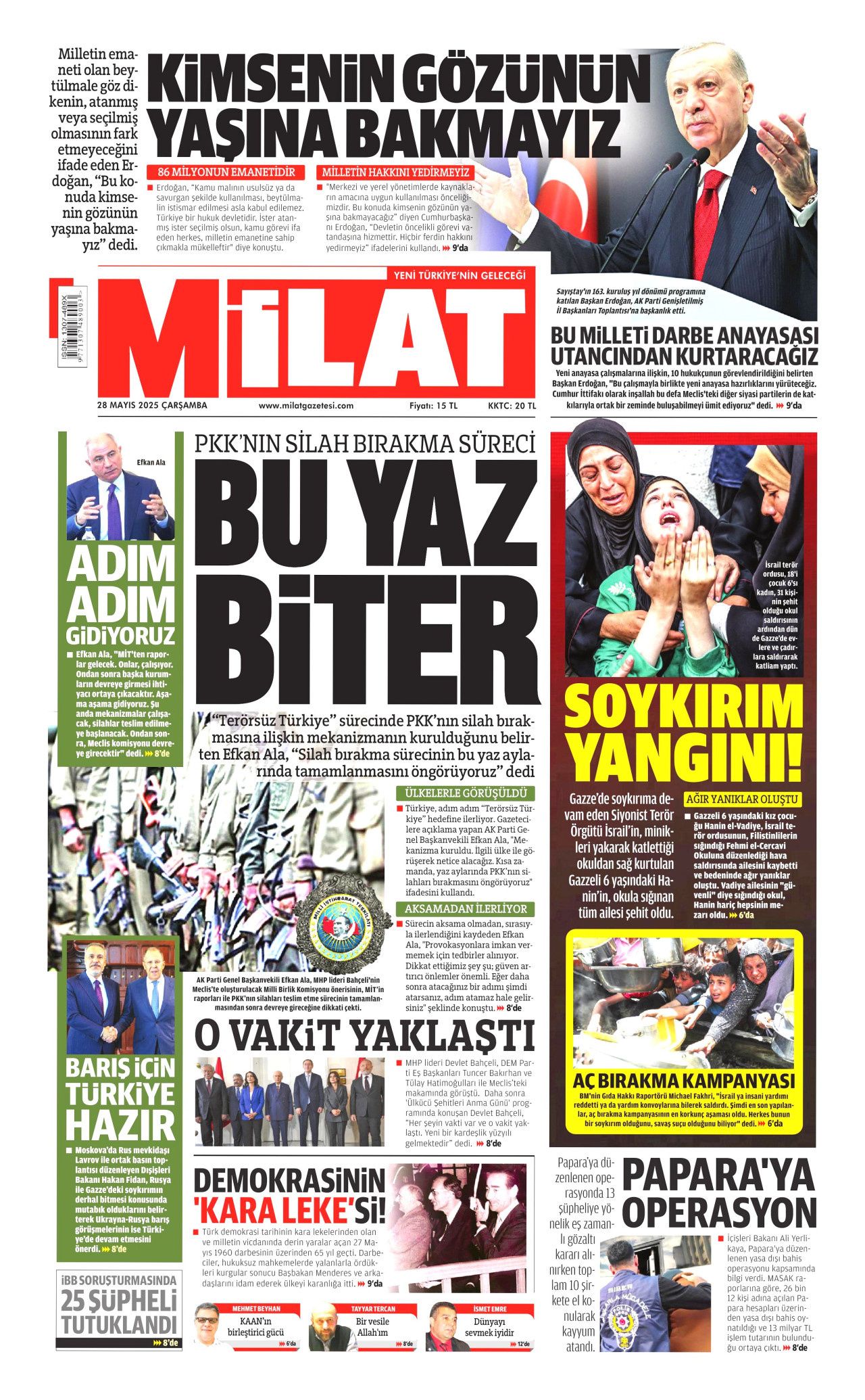 Kırmızı Yalı'dan gözaltına... Papara sahibine çete suçlaması! Bugünün gazete manşetleri... 15