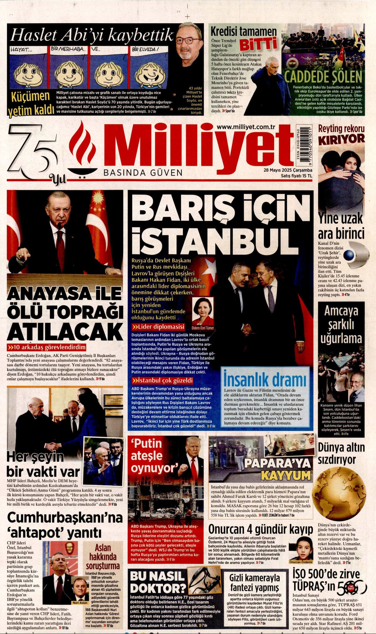 Kırmızı Yalı'dan gözaltına... Papara sahibine çete suçlaması! Bugünün gazete manşetleri... 10