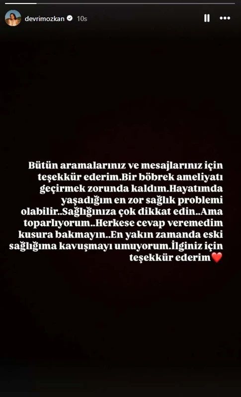 Ameliyat olmuştu! Devrim Özkan'ın sağlık durumu nasıl? Son durumunu açıkladı 3
