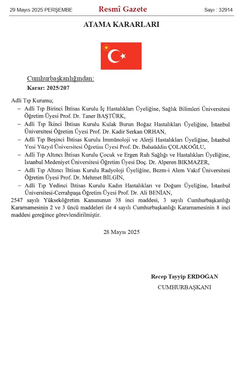 Cumhurbaşkanlığı'ndan üst düzey atamalar Resmi Gazete'de! 1