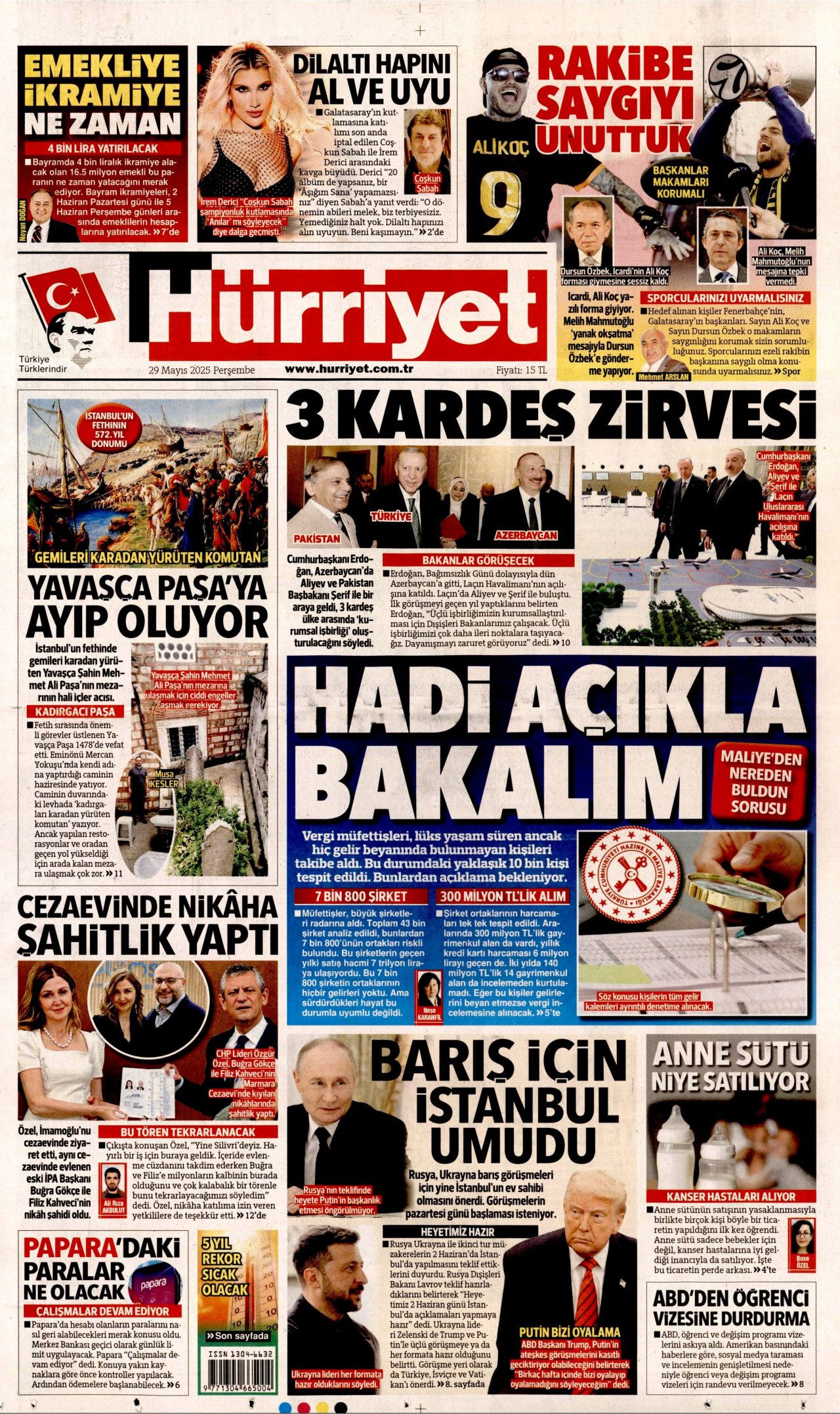 Hadi açıkla bakalım! Vergi müfettişleri lüks yaşam süren kişileri takibe aldı... İşte bugünün gazete manşetleri 1
