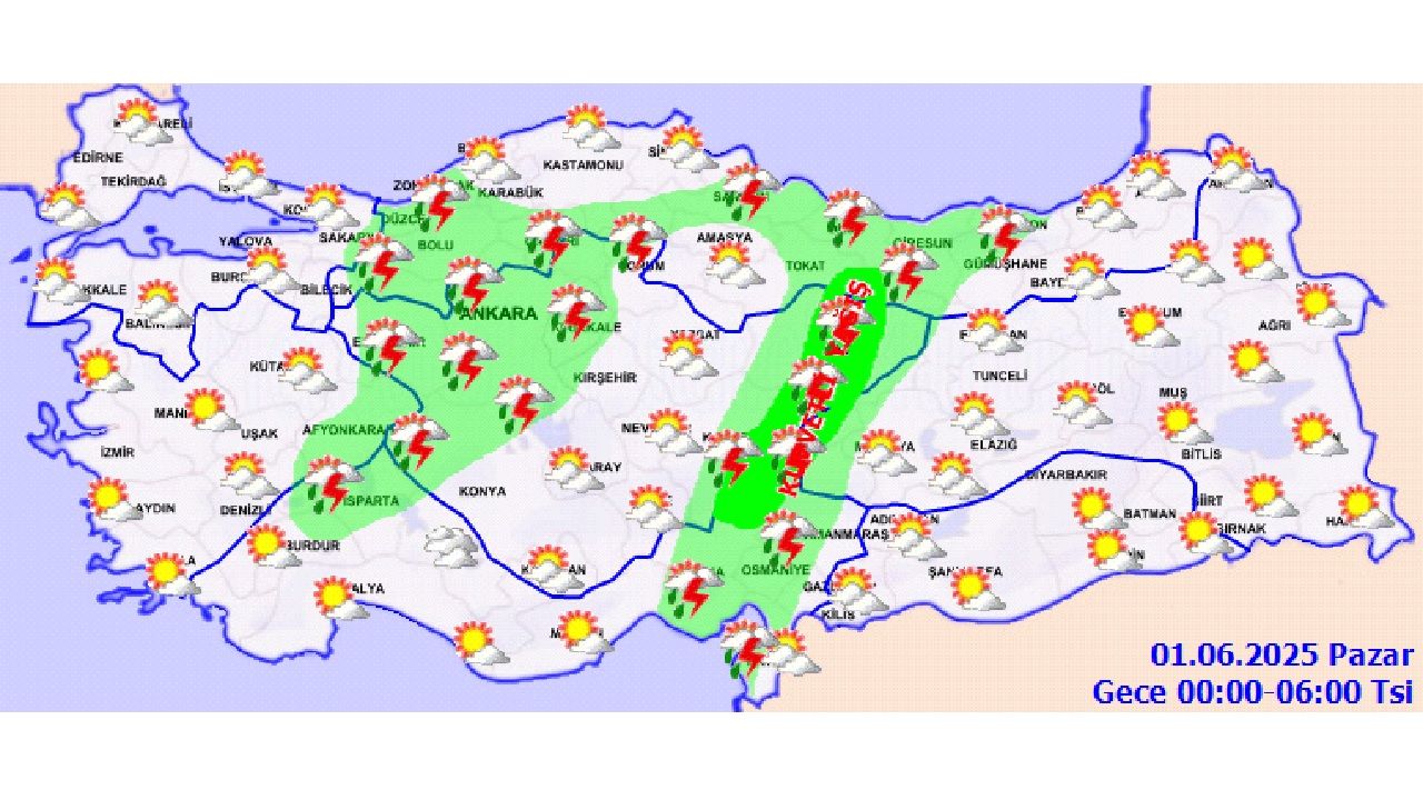 1 Haziran 2025 yurt geneli hava durumu! İşte Ankara, İstanbul ve İzmir başta olmak üzere beklenen sıcaklıklar 2