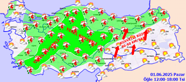 Meteoroloji'den kuvvetli yağış ve rüzgar uyarısı: İstanbul dahil 10 ilde sağanak etkili olacak, sıcaklık Doğu'da artıyor 5