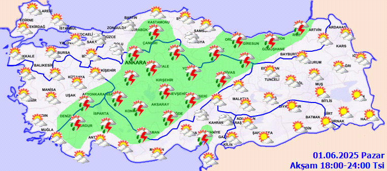 Meteoroloji'den kuvvetli yağış ve rüzgar uyarısı: İstanbul dahil 10 ilde sağanak etkili olacak, sıcaklık Doğu'da artıyor 6