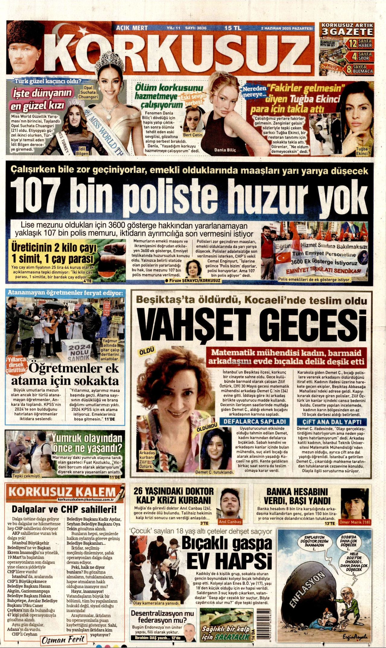 Af bayrama yetişir mi? 27 bin mahkumun gözü Meclis'te! 2 Haziran Pazartesi gazete manşetleri 21