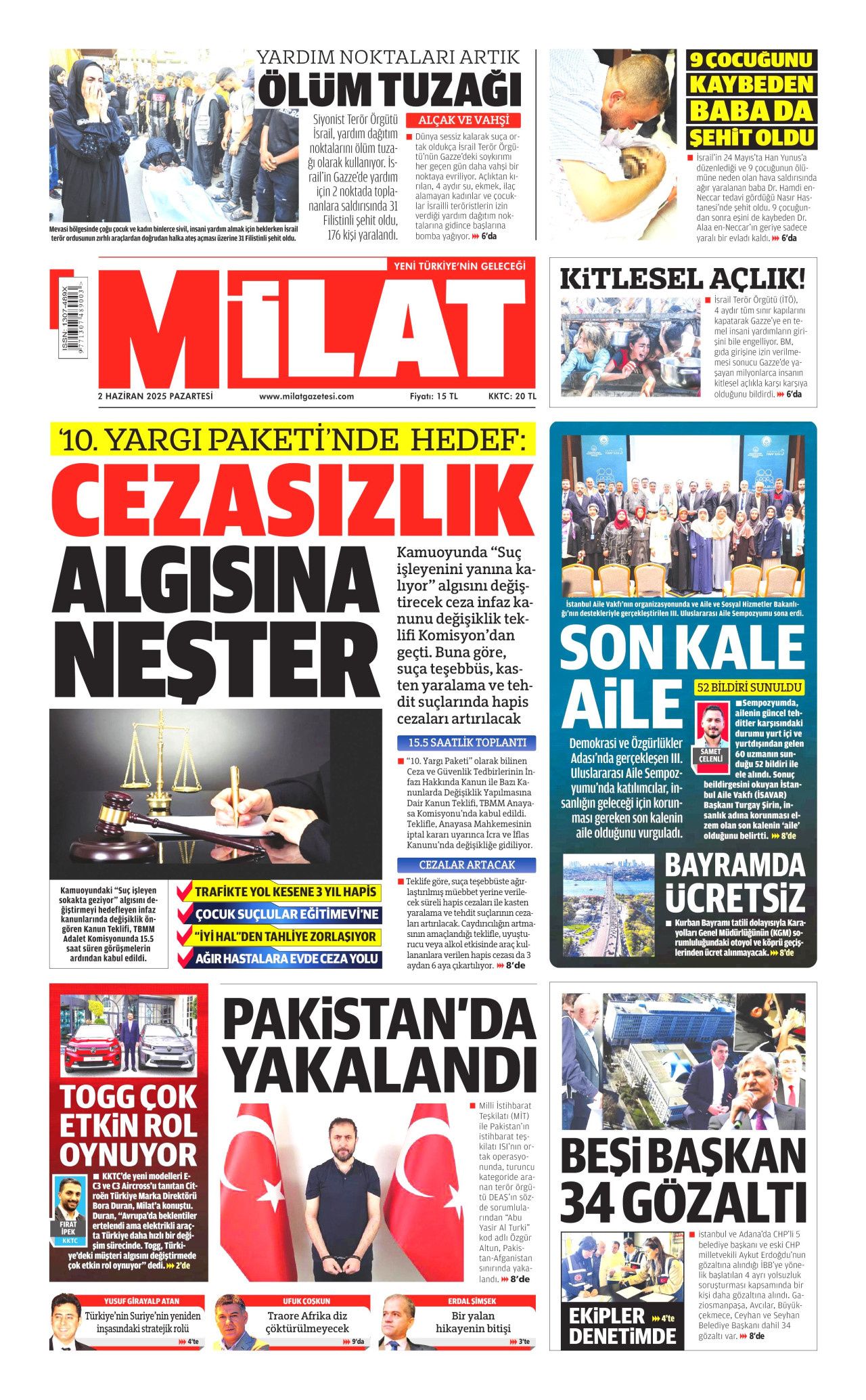 Af bayrama yetişir mi? 27 bin mahkumun gözü Meclis'te! 2 Haziran Pazartesi gazete manşetleri 15
