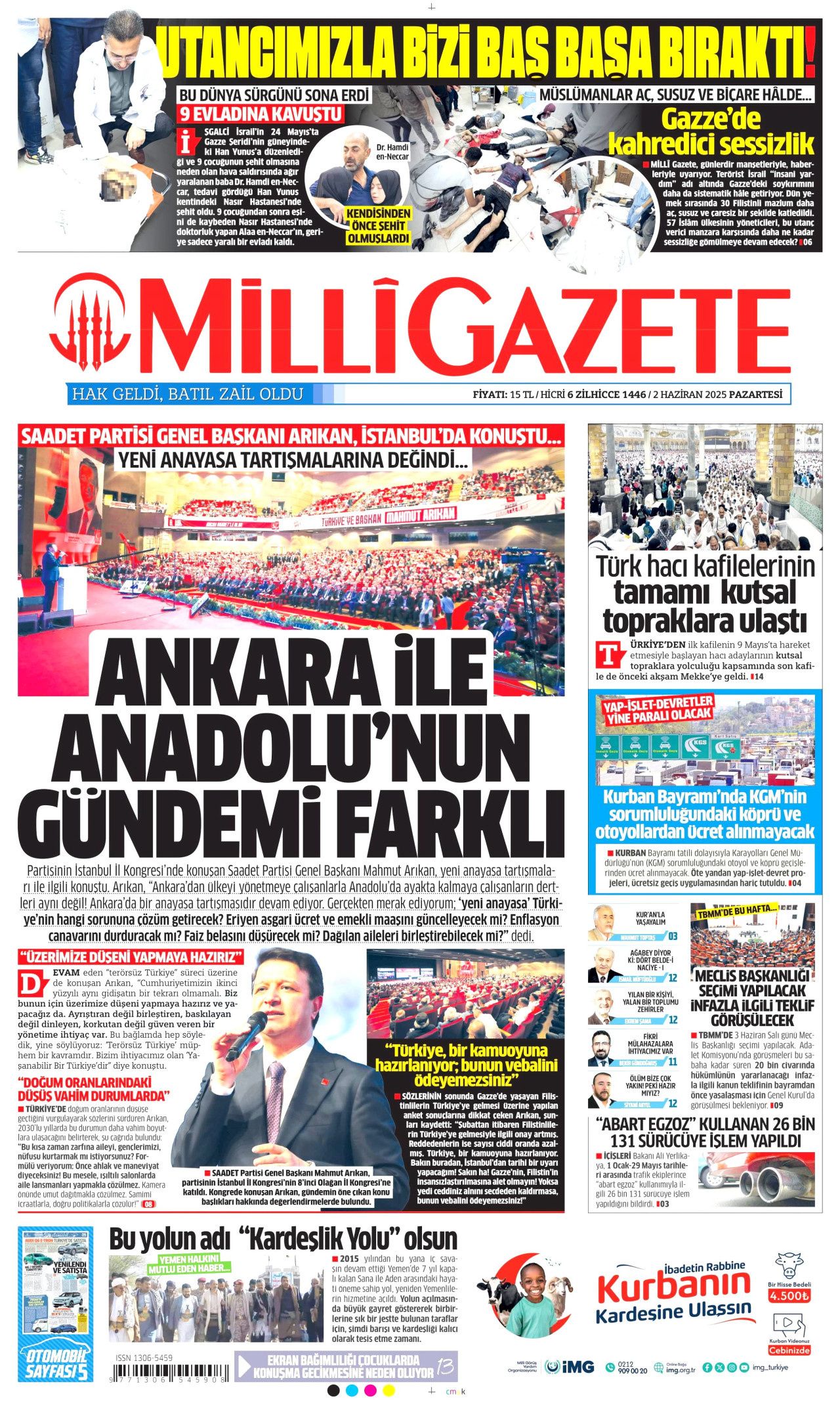 Af bayrama yetişir mi? 27 bin mahkumun gözü Meclis'te! 2 Haziran Pazartesi gazete manşetleri 17