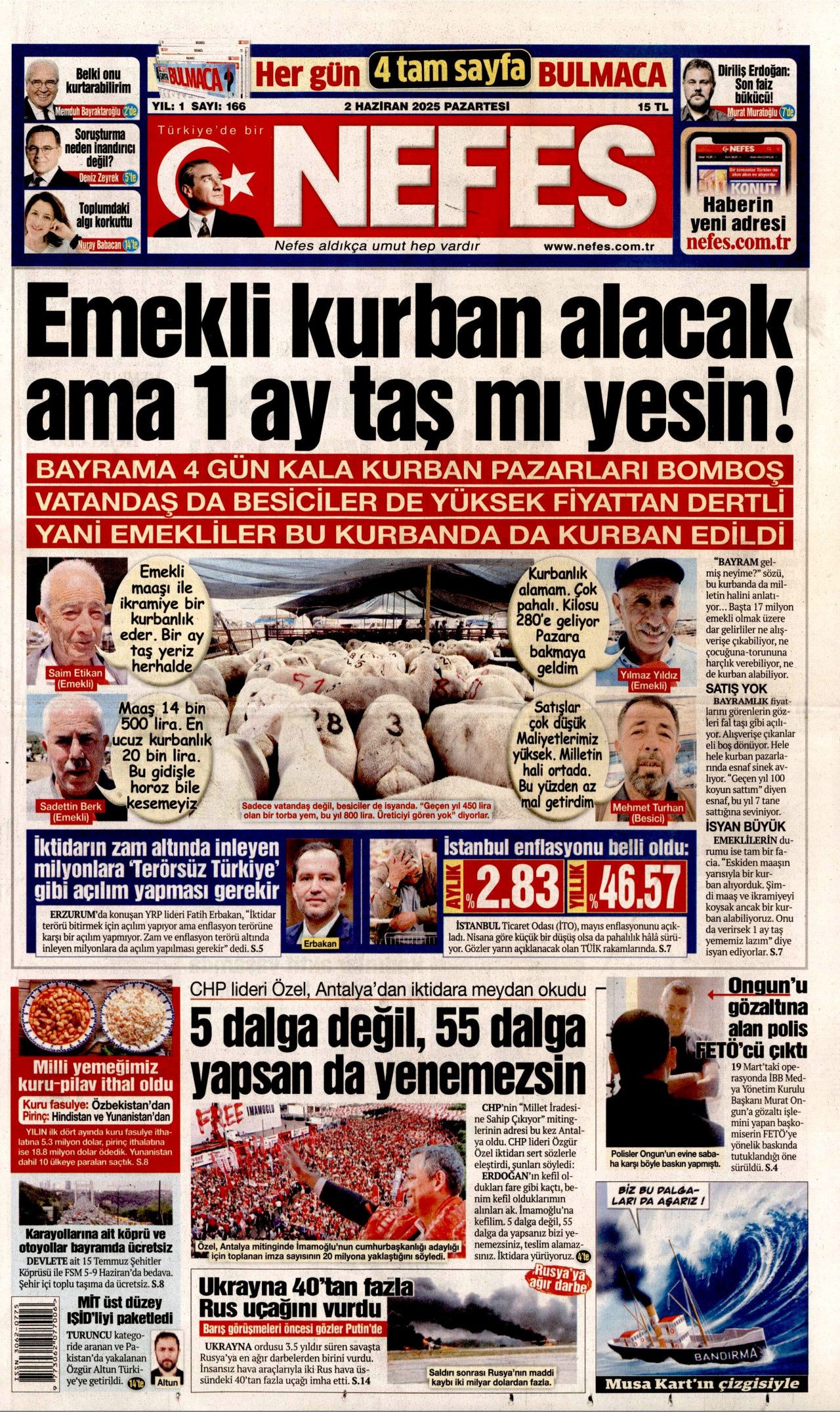 Af bayrama yetişir mi? 27 bin mahkumun gözü Meclis'te! 2 Haziran Pazartesi gazete manşetleri 19