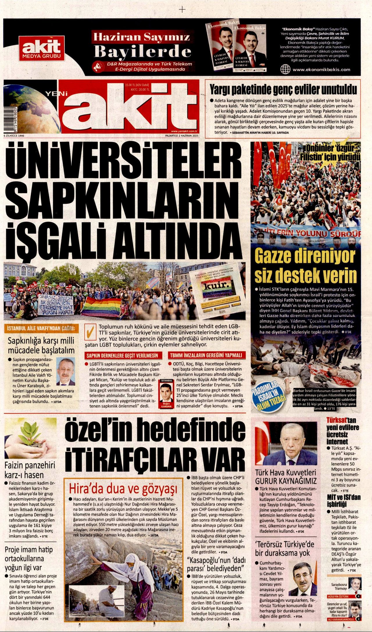 Af bayrama yetişir mi? 27 bin mahkumun gözü Meclis'te! 2 Haziran Pazartesi gazete manşetleri 9
