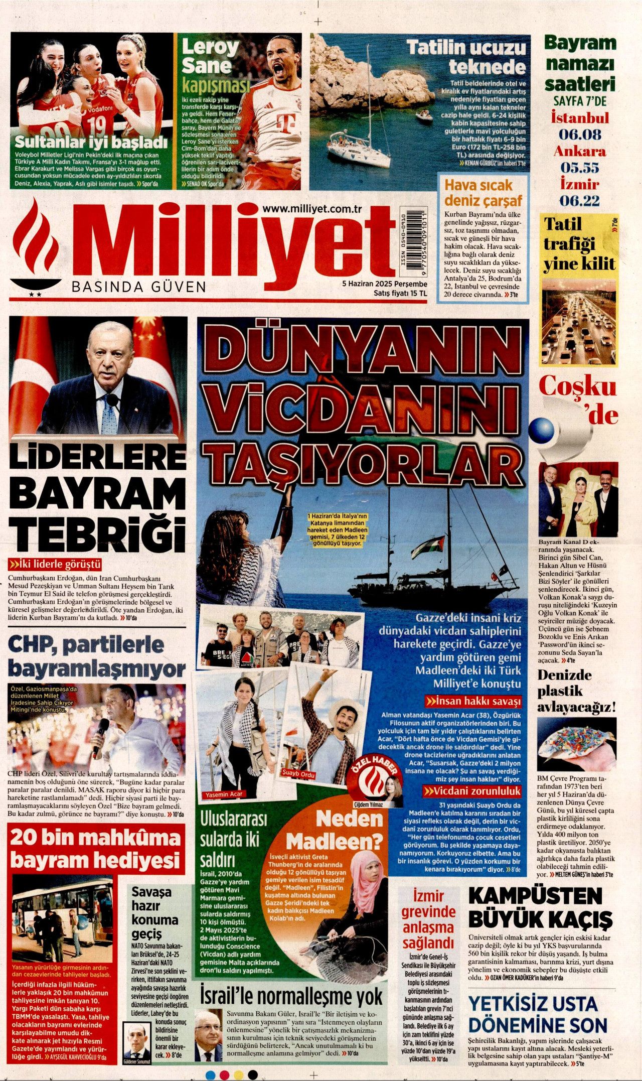 Dünyanın vicdanını taşıyorlar! Gazze'ye yardım götüren gemide 2 Türk... 1