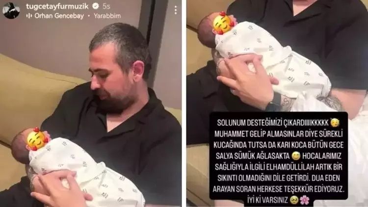 Tuğçe Tayfur'un minik kızı Necla Hira yoğun bakımdan çıktı! 4