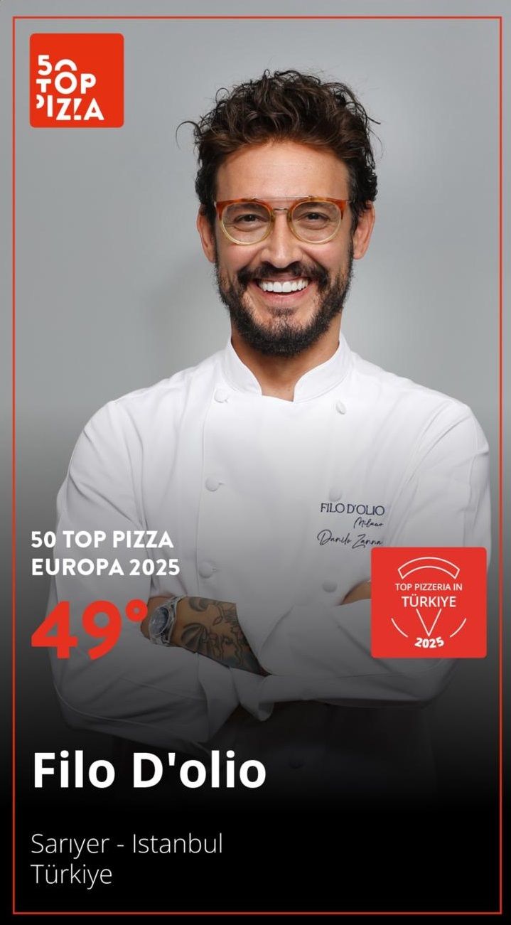 En iyi pizzacılar listesinde Türkiye'den tek mekan Danilo Zanna'nın restoranı Filo D'olio oldu 4
