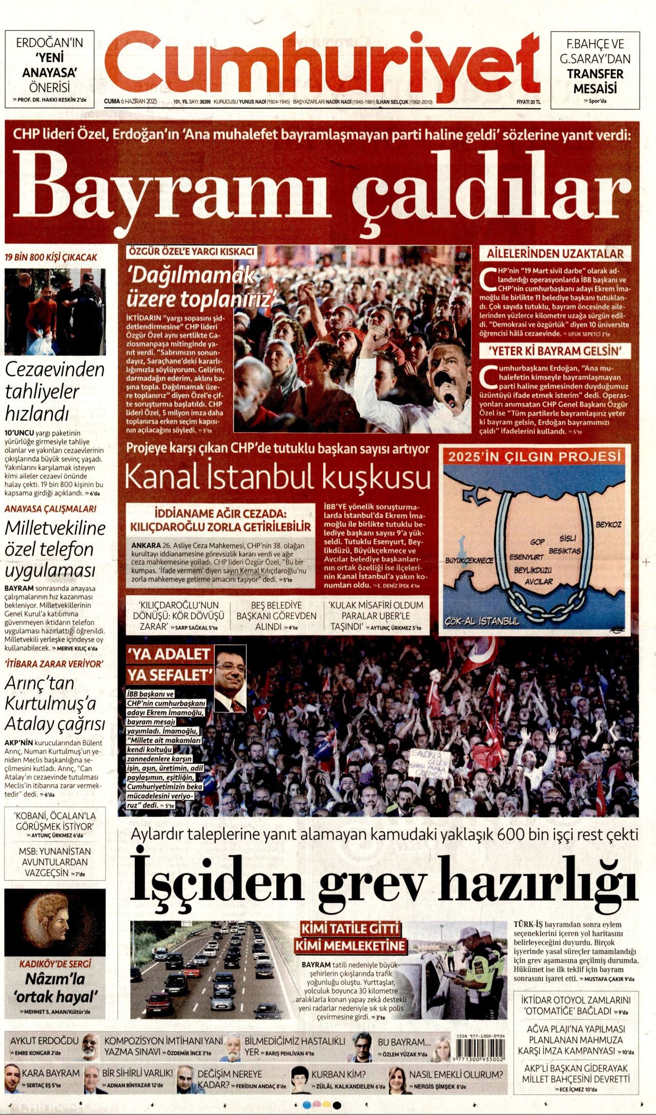 Türkiye bağımlı hale geldi! Anjiyo salgını var... 6 Haziran Cuma gazete manşetleri 5