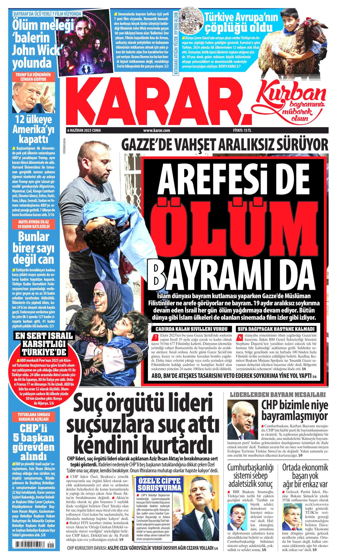 Türkiye bağımlı hale geldi! Anjiyo salgını var... 6 Haziran Cuma gazete manşetleri 8