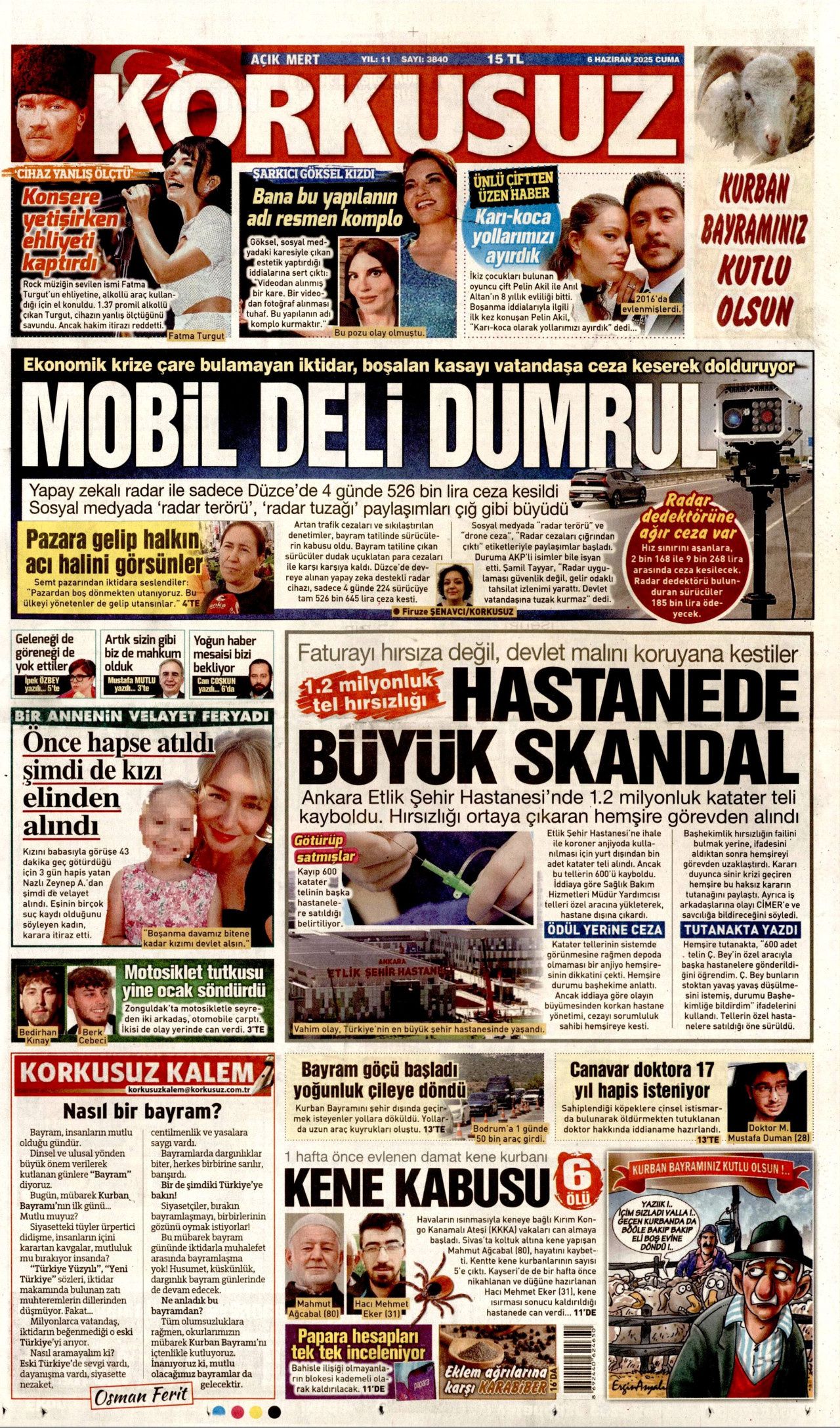 Türkiye bağımlı hale geldi! Anjiyo salgını var... 6 Haziran Cuma gazete manşetleri 20