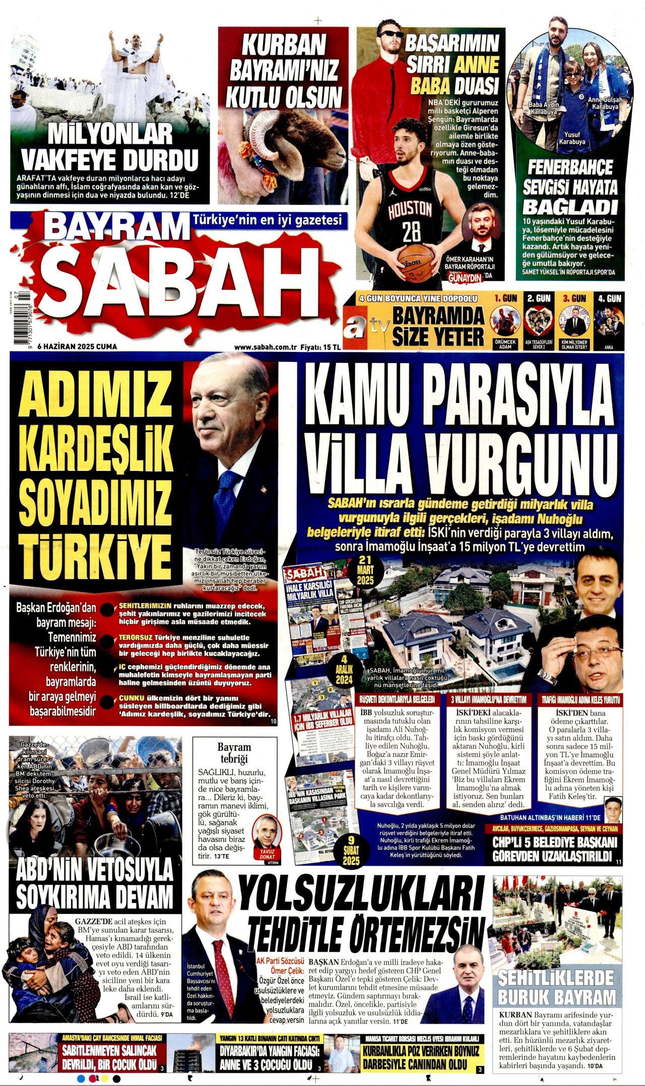 Türkiye bağımlı hale geldi! Anjiyo salgını var... 6 Haziran Cuma gazete manşetleri 7