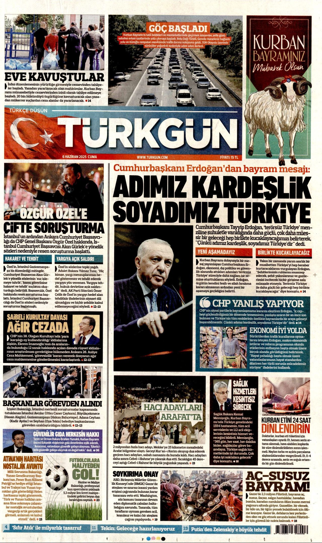Türkiye bağımlı hale geldi! Anjiyo salgını var... 6 Haziran Cuma gazete manşetleri 16