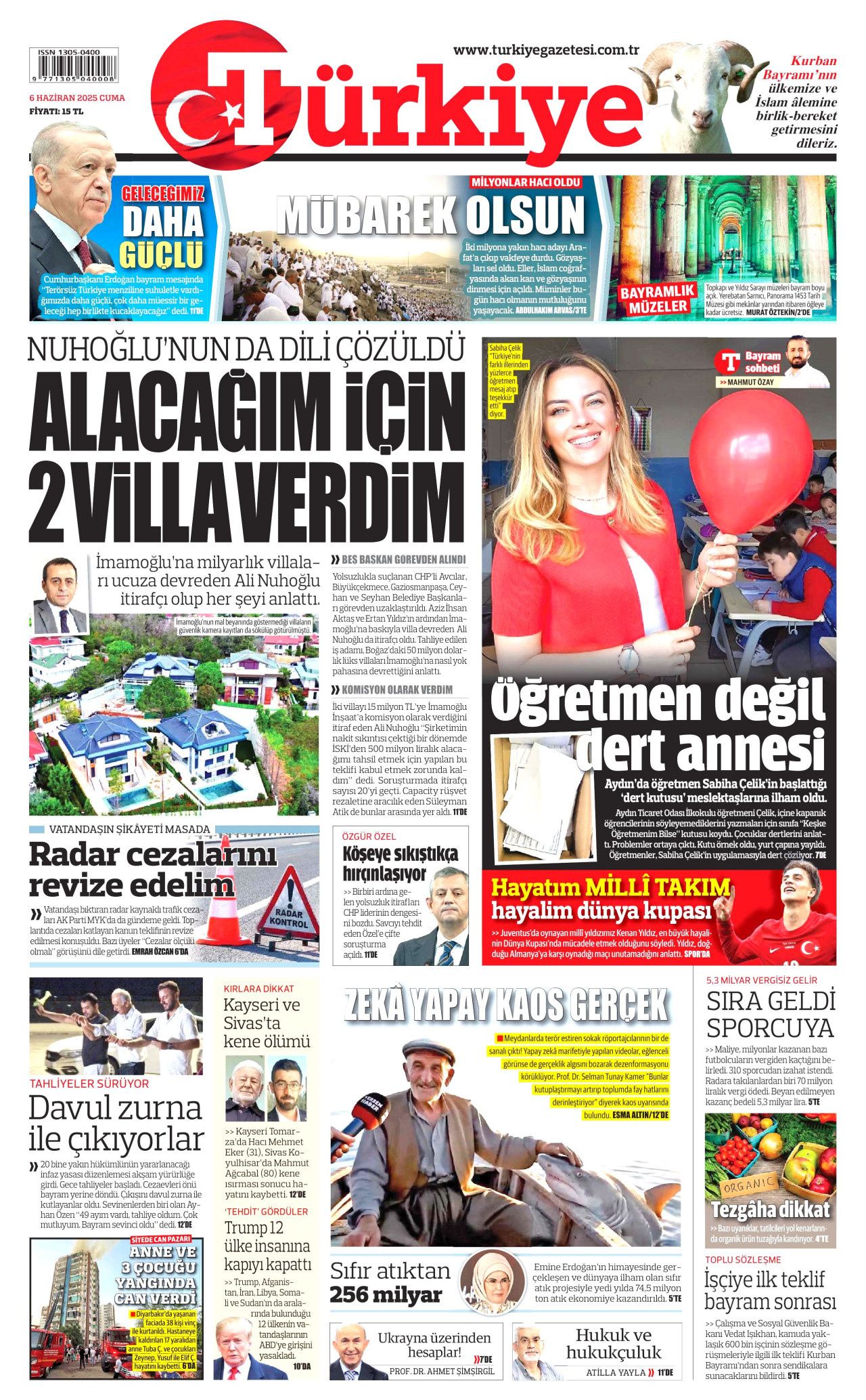 Türkiye bağımlı hale geldi! Anjiyo salgını var... 6 Haziran Cuma gazete manşetleri 10