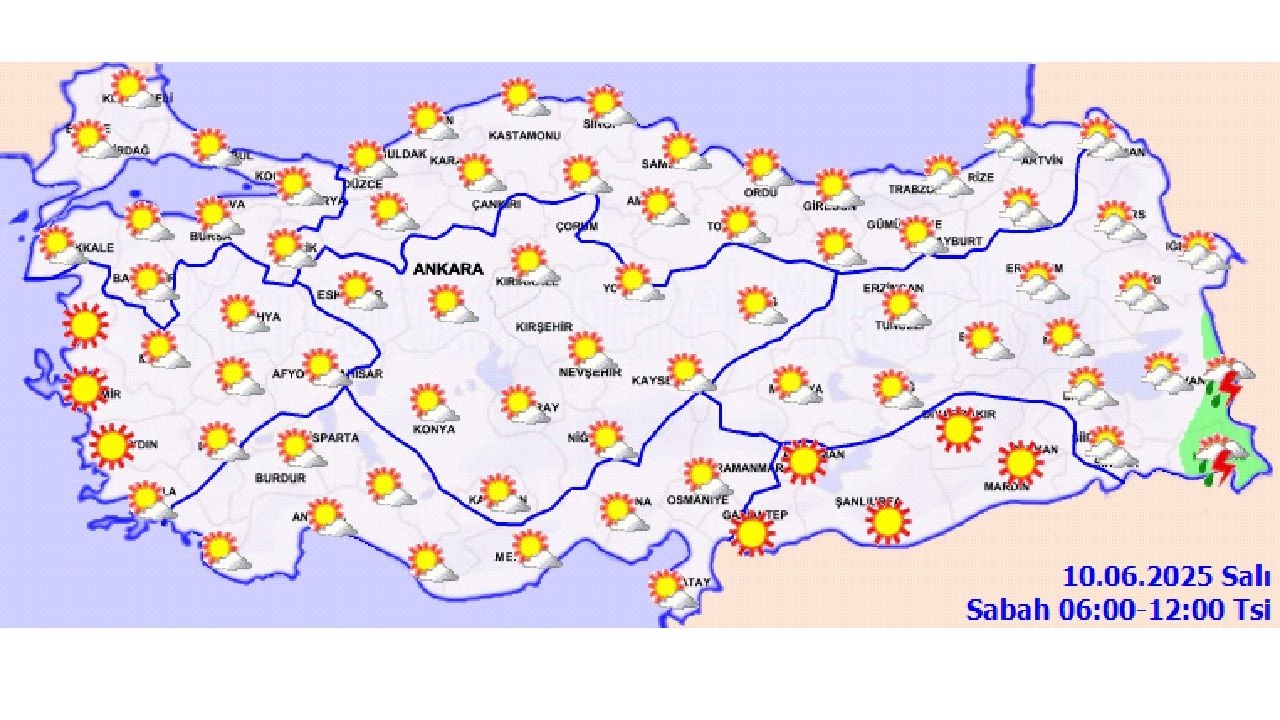Meteoroloji yurt geneli hava durumu raporu geldi: Doğu Anadolu'da sağanak yağış bekleniyor... 3