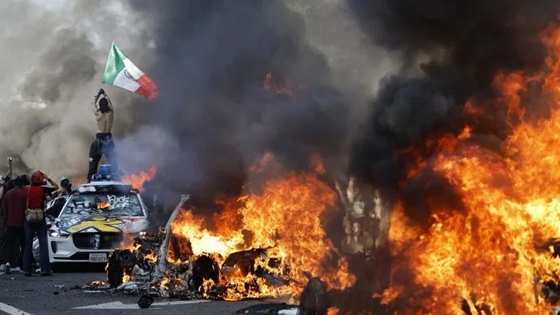 Los Angeles'ta protestolar giderek büyüyor! Donald Trump meydan okuyacak: Bugün çok önemli bir konuşma yapacağım! 3