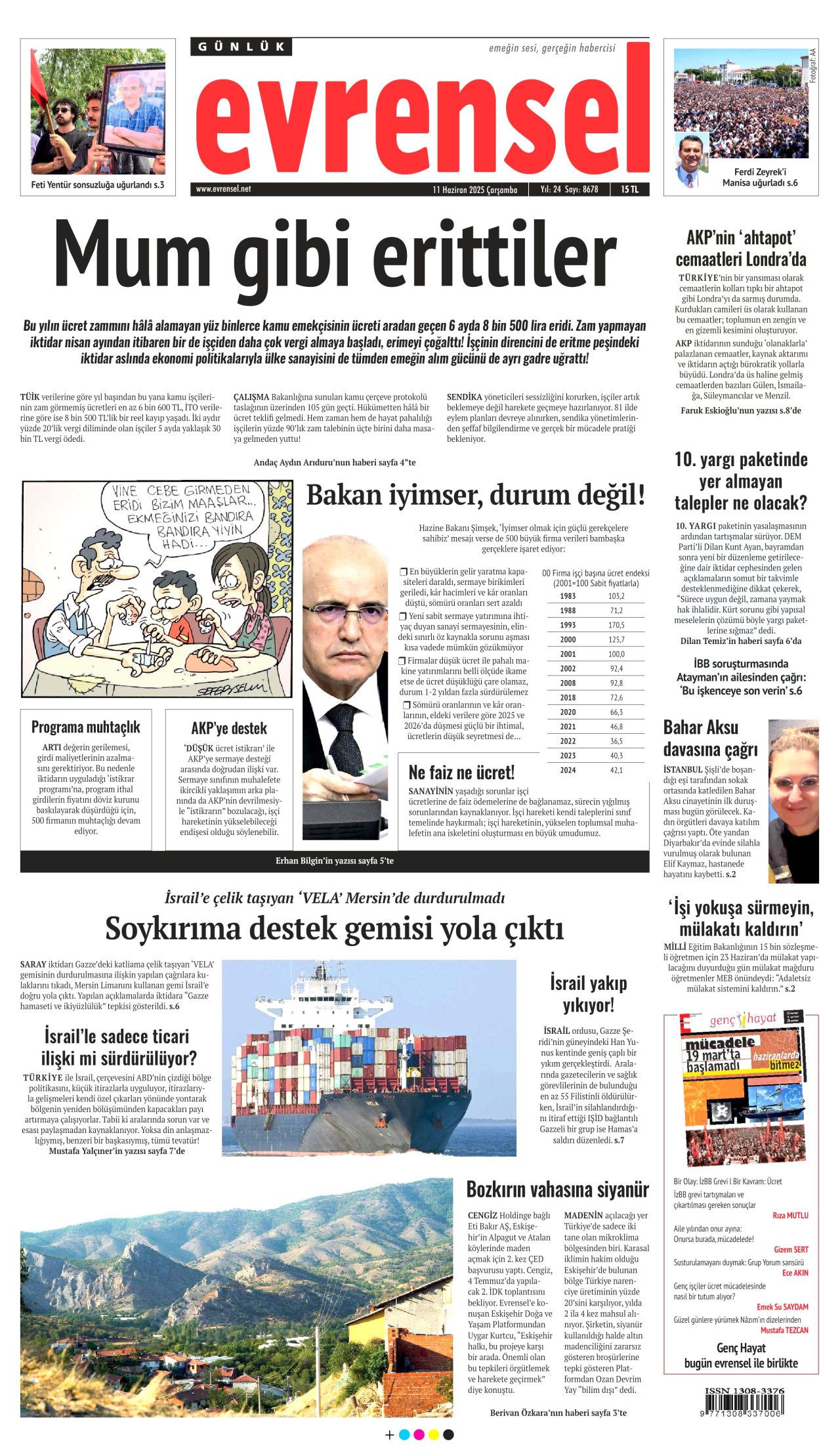 Siyaset üstü bir veda! Ferdi Zeyrek'in cenaze töreni manşetlerde... 11 Haziran Çarşamba gazete manşetleri 19