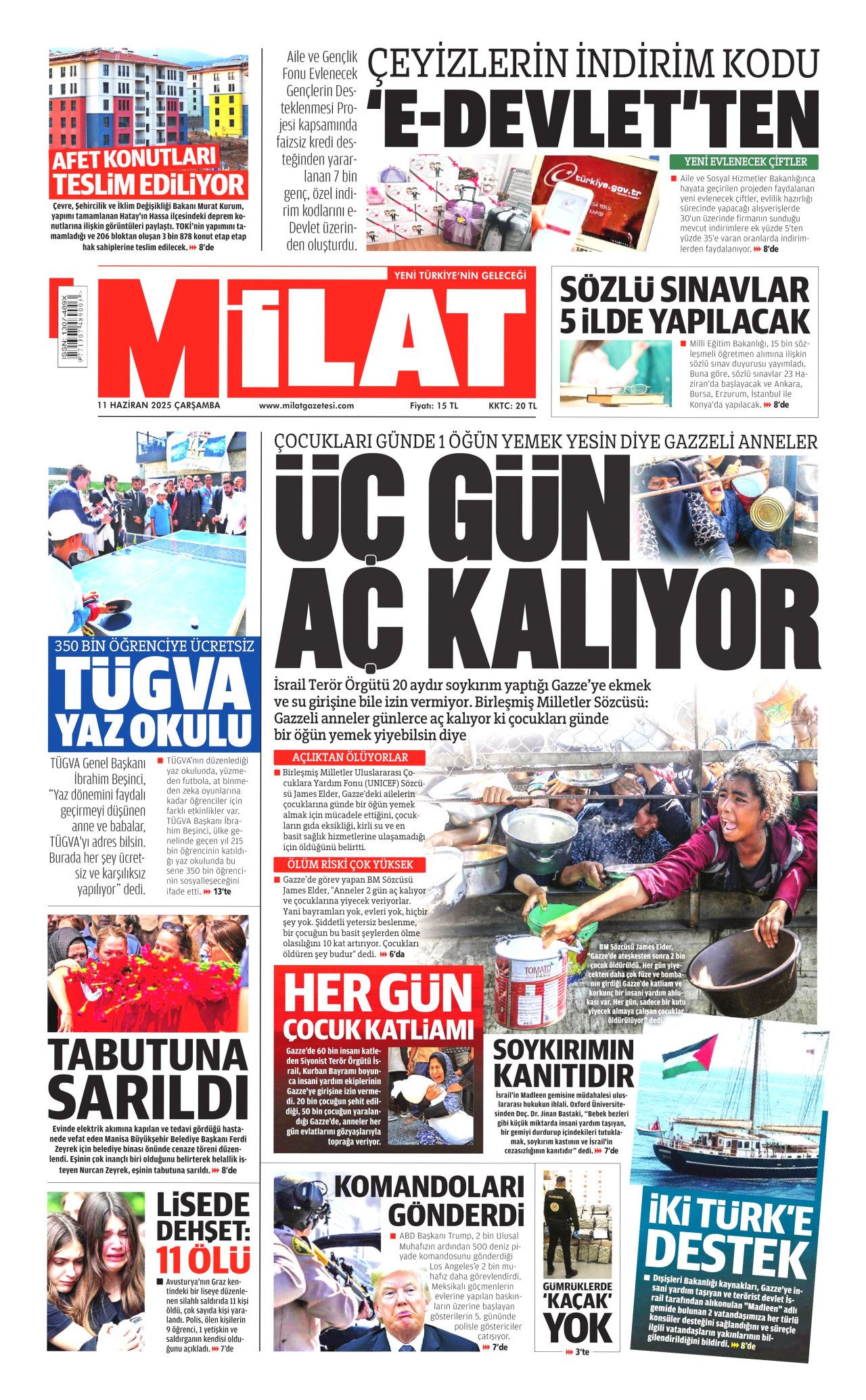 Siyaset üstü bir veda! Ferdi Zeyrek'in cenaze töreni manşetlerde... 11 Haziran Çarşamba gazete manşetleri 21