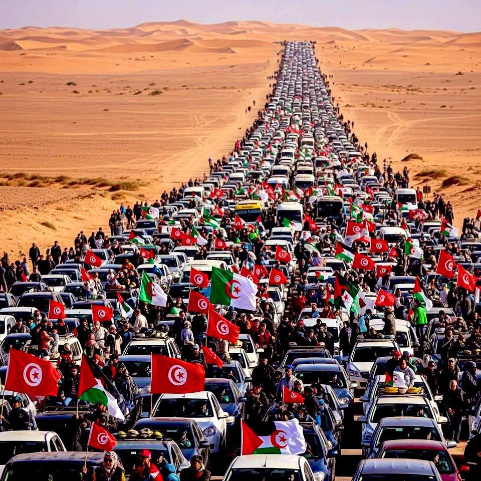 Gazze’ye yardım için yola çıkan ‘Sumud Konvoyu’ Libya’ya ulaştı: Hedef Refah Sınır Kapısı! 1