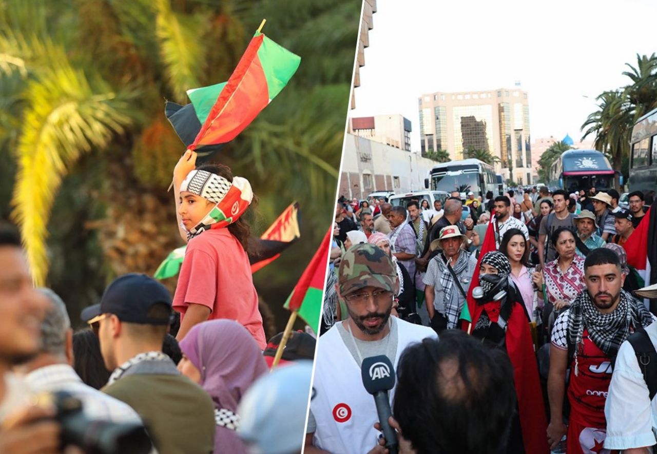 Gazze’ye yardım için yola çıkan ‘Sumud Konvoyu’ Libya’ya ulaştı: Hedef Refah Sınır Kapısı! 8
