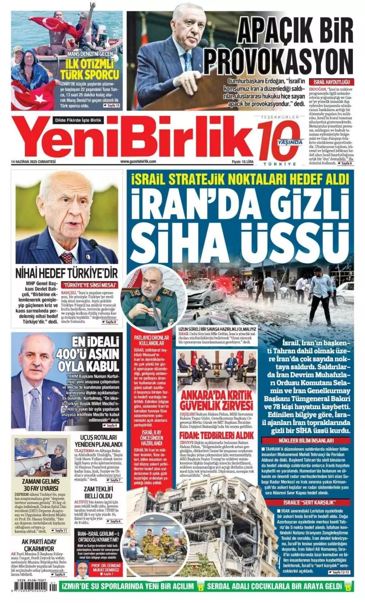 Haydut devlet İsrail dünyayı felakete sürüklüyor! İsrail ile İran arasındaki füze yağmuru manşetlerde 16