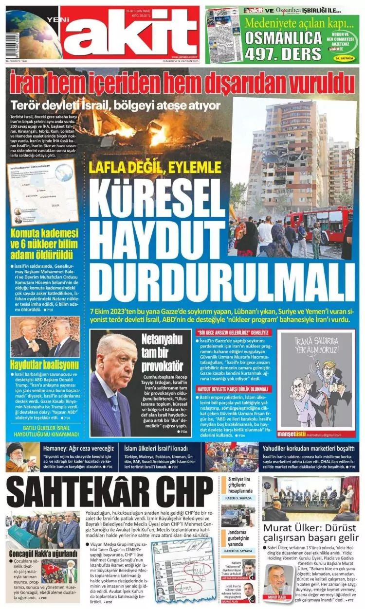 Haydut devlet İsrail dünyayı felakete sürüklüyor! İsrail ile İran arasındaki füze yağmuru manşetlerde 5