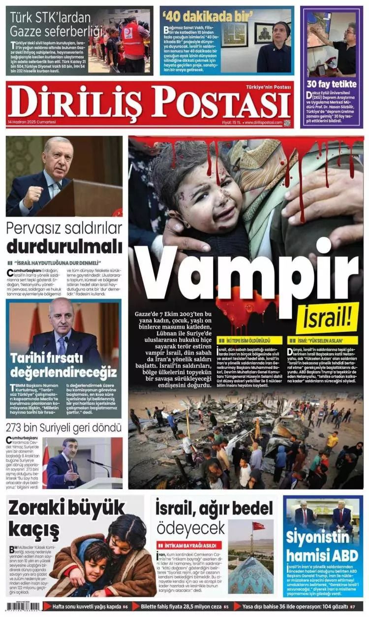 Haydut devlet İsrail dünyayı felakete sürüklüyor! İsrail ile İran arasındaki füze yağmuru manşetlerde 6