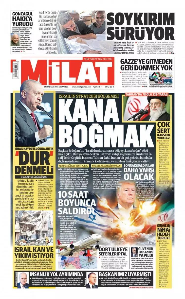 Haydut devlet İsrail dünyayı felakete sürüklüyor! İsrail ile İran arasındaki füze yağmuru manşetlerde 7