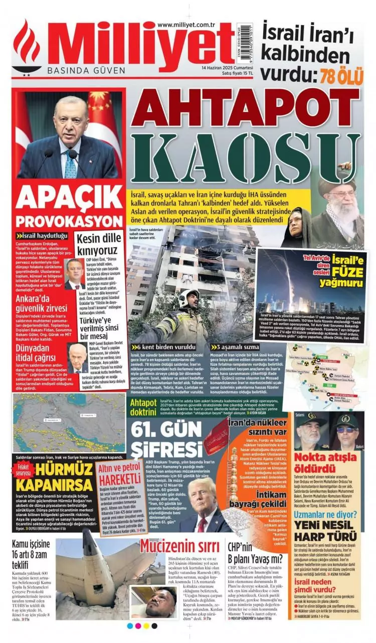 Haydut devlet İsrail dünyayı felakete sürüklüyor! İsrail ile İran arasındaki füze yağmuru manşetlerde 13
