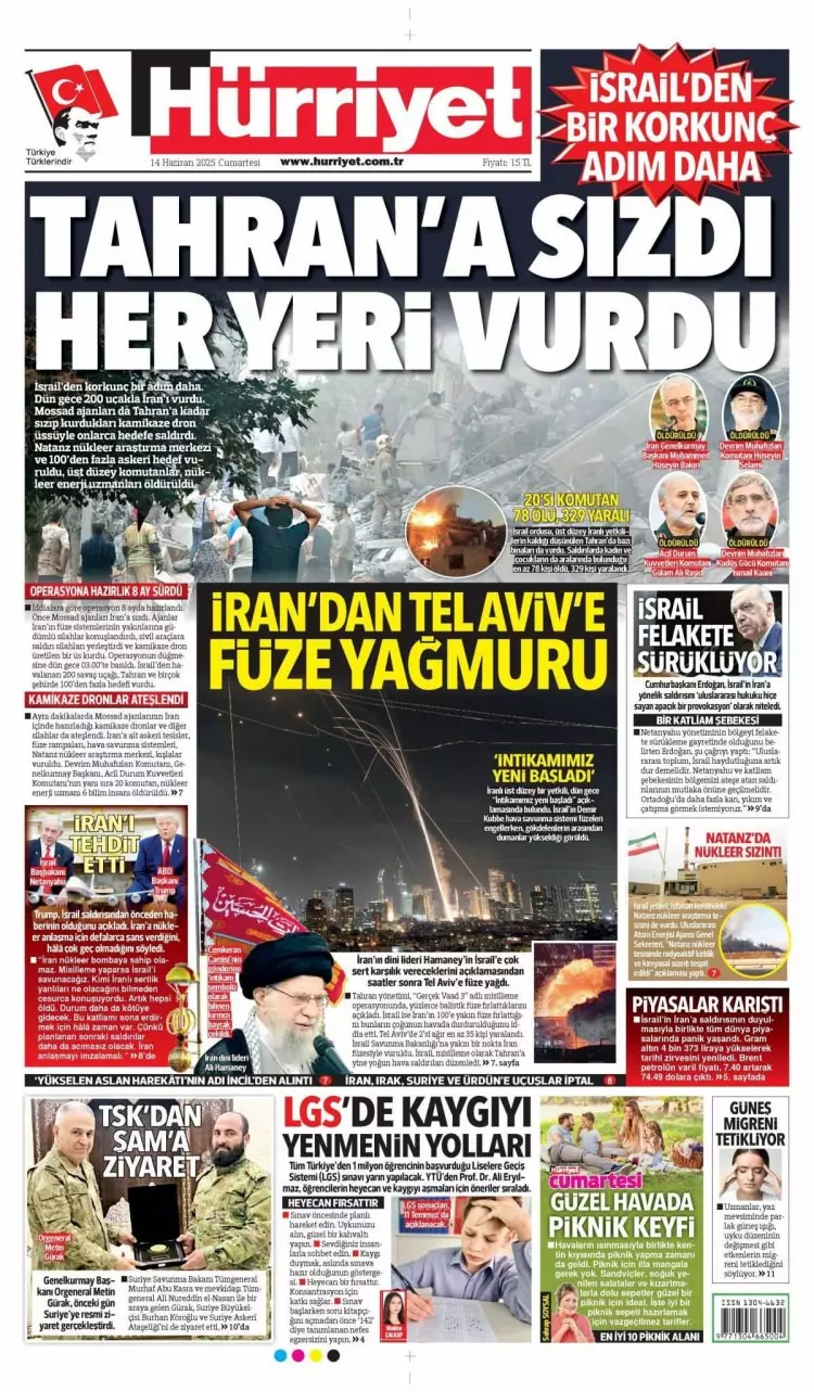 Haydut devlet İsrail dünyayı felakete sürüklüyor! İsrail ile İran arasındaki füze yağmuru manşetlerde 14