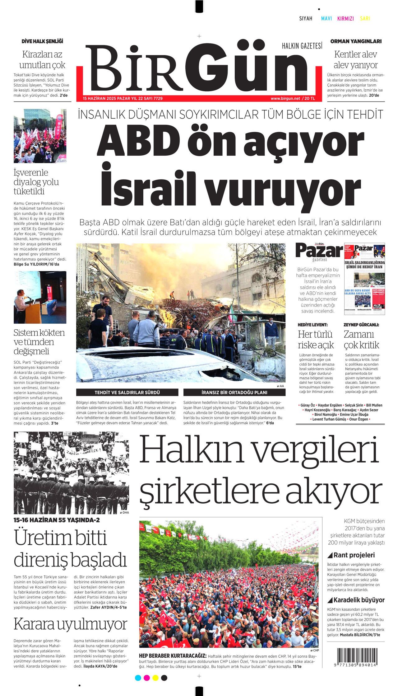 Dünya savaşının fragmanı... İsrail nükleer silah kullanır mı? Orta Doğu'daki gerilimi hangi gazete nasıl gördü? 15 Haziran manşetleri... 16