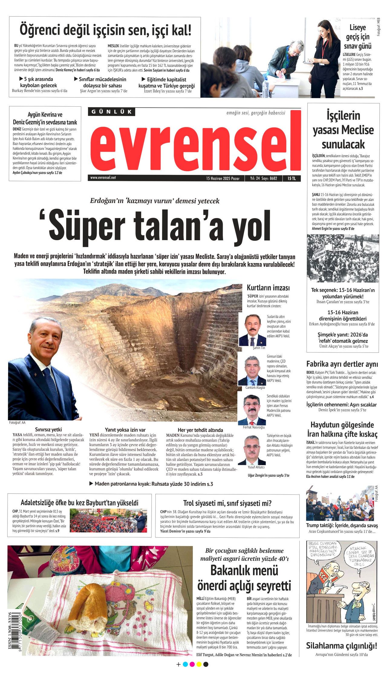 Dünya savaşının fragmanı... İsrail nükleer silah kullanır mı? Orta Doğu'daki gerilimi hangi gazete nasıl gördü? 15 Haziran manşetleri... 17