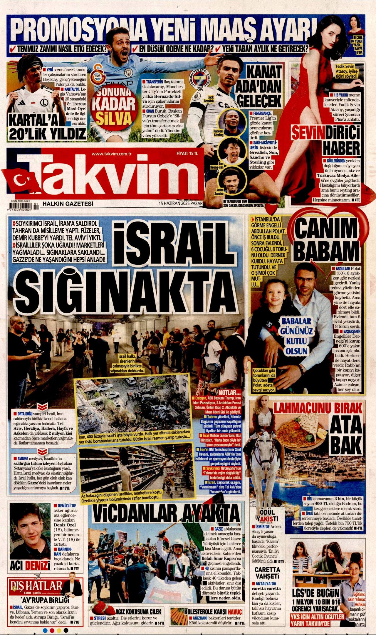 Dünya savaşının fragmanı... İsrail nükleer silah kullanır mı? Orta Doğu'daki gerilimi hangi gazete nasıl gördü? 15 Haziran manşetleri... 18