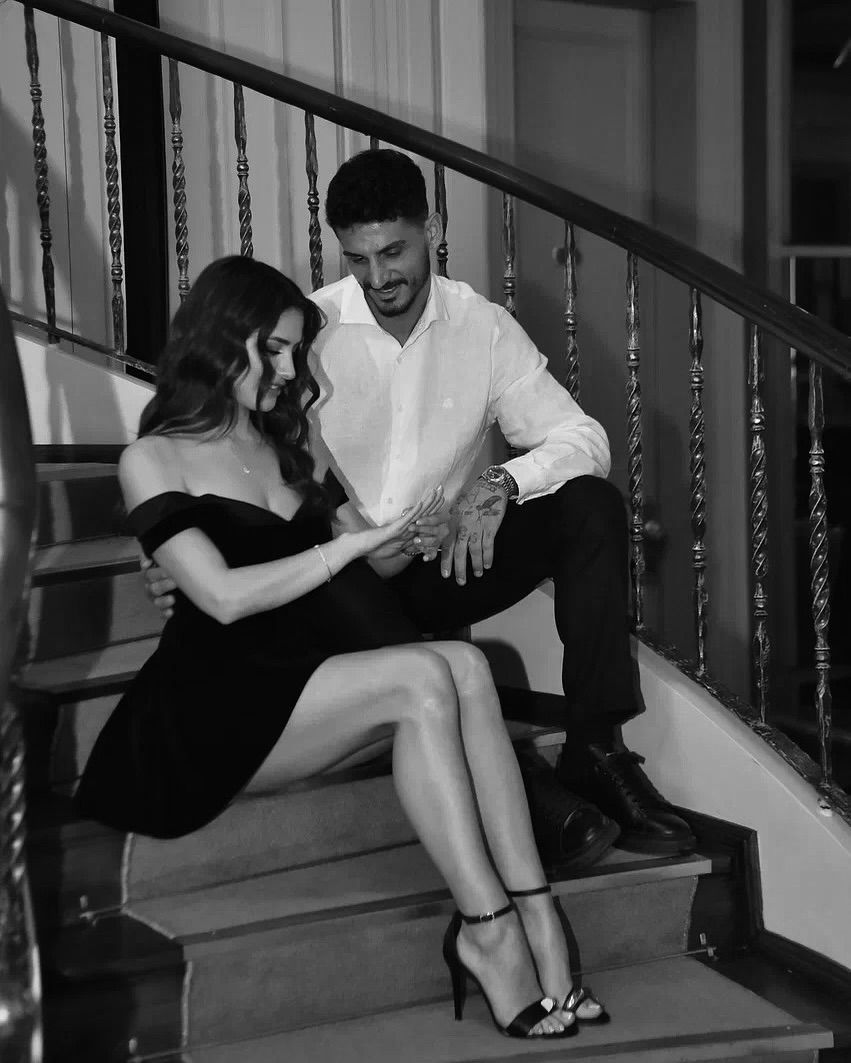 Milli futbolcu Samet Akaydın ile Gönül Dağı'nın Asuman'ı Hazal Çağlar nişanlandı 8
